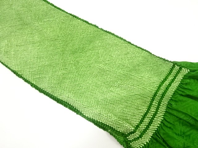 JAPANESE KIMONO / OBIAGE FOR FURISODE / SILK / SHIBORI